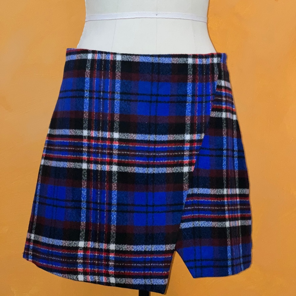 Abercrombie & fitch wool plaid mini skirt